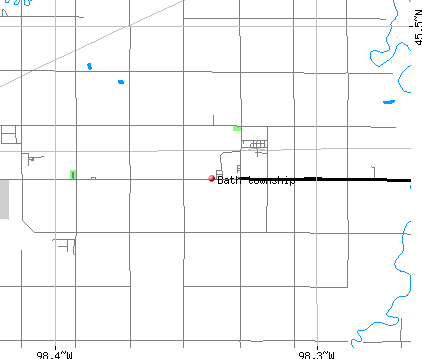 Bath township, SD map