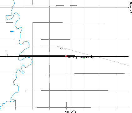 Henry township, SD map