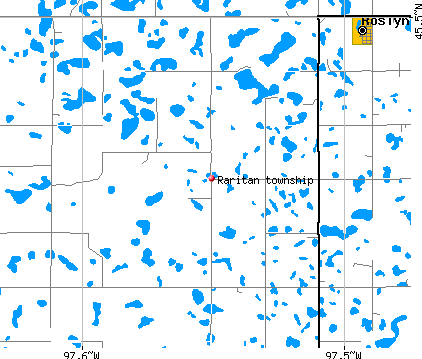 Raritan township, SD map