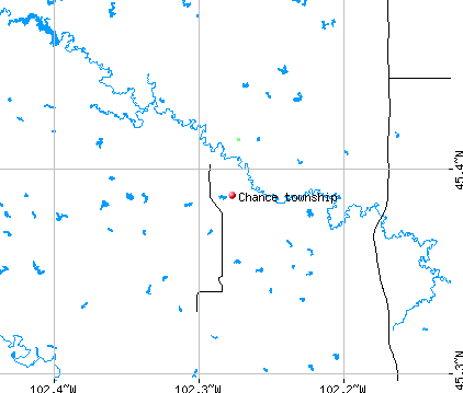 Chance township, SD map