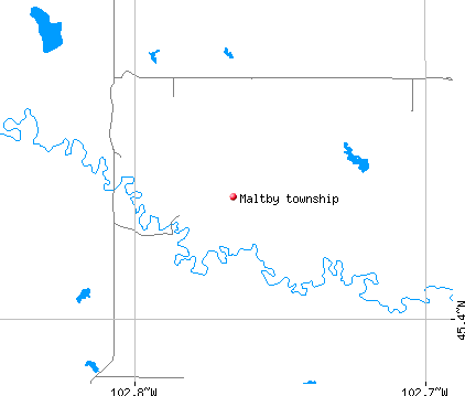 Maltby township, SD map