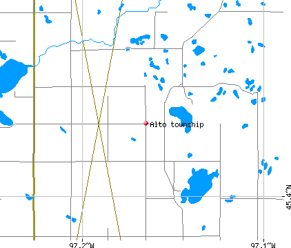 Alto township, SD map
