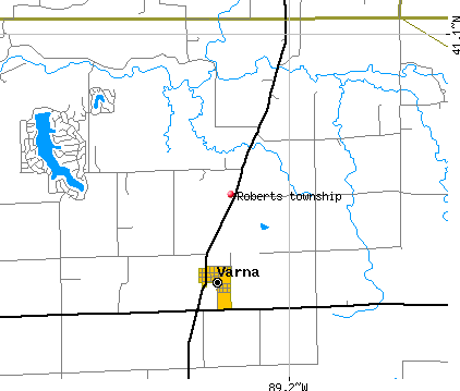 Roberts township, IL map