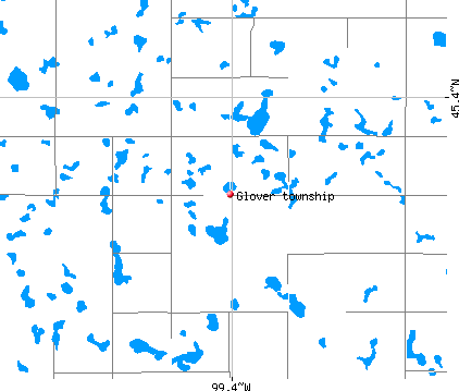 Glover township, SD map