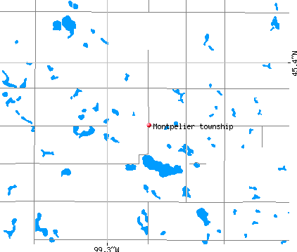 Montpelier township, SD map
