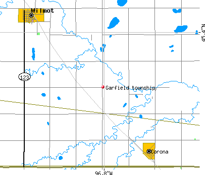 Garfield township, SD map