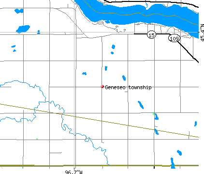 Geneseo township, SD map