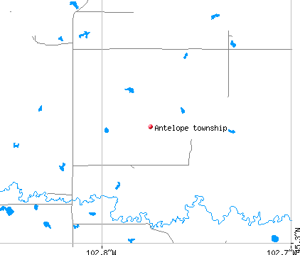 Antelope township, SD map