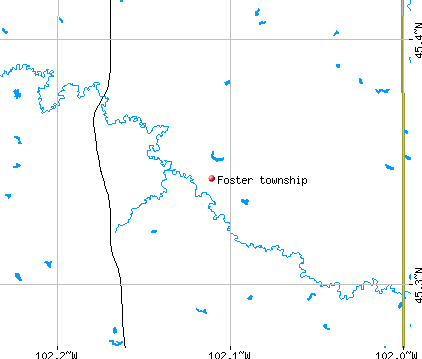 Foster township, SD map