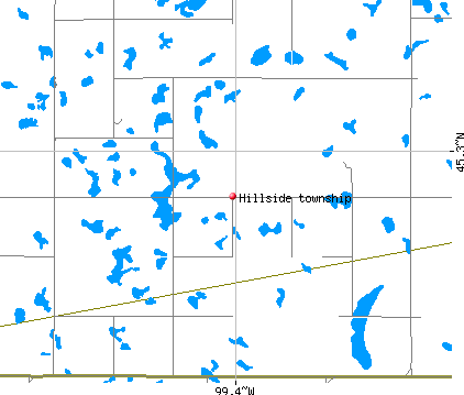 Hillside township, SD map