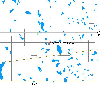 Vermont township, SD map