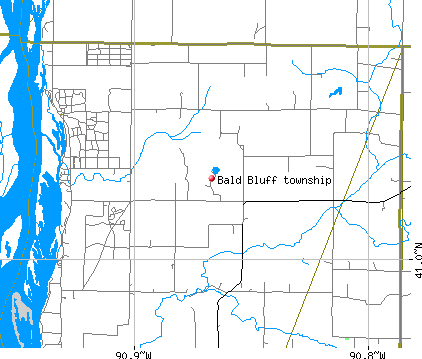 Bald Bluff township, IL map