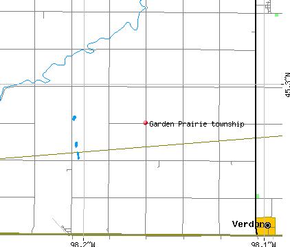 Garden Prairie township, SD map