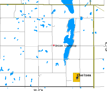 Union township, SD map