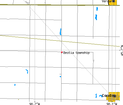 Beotia township, SD map