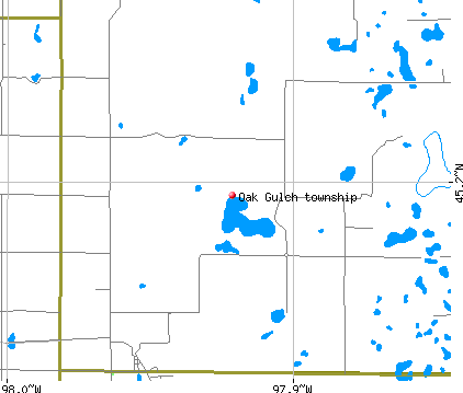 Oak Gulch township, SD map
