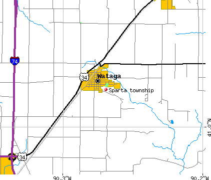 Sparta township, IL map