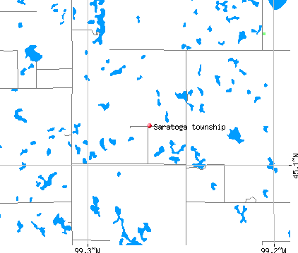 Saratoga township, SD map