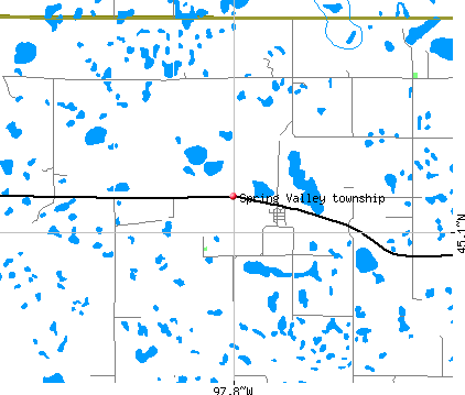 Spring Valley township, SD map