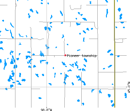 Pioneer township, SD map