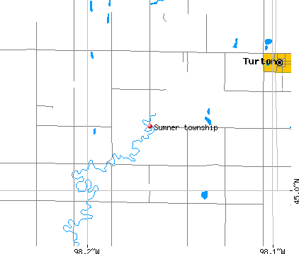 Sumner township, SD map