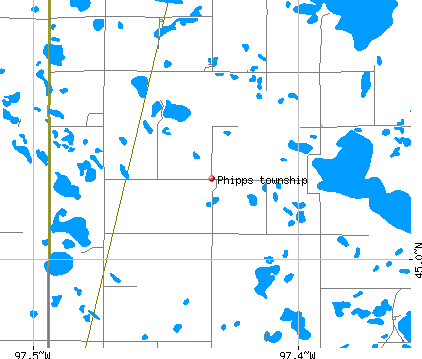 Phipps township, SD map