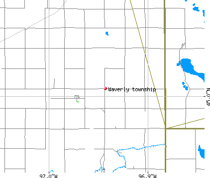 Waverly township, SD map