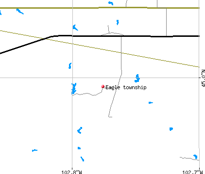 Eagle township, SD map