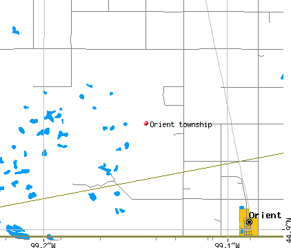 Orient township, SD map