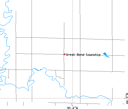 Great Bend township, SD map