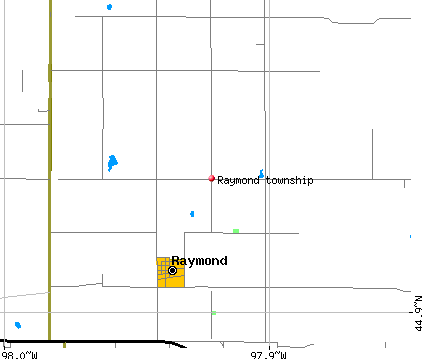 Raymond township, SD map