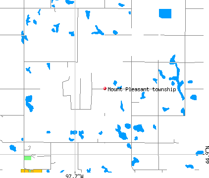 Mount Pleasant township, SD map