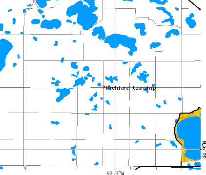 Richland township, SD map