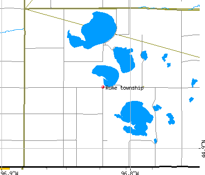 Rome township, SD map