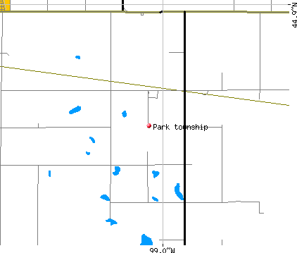 Park township, SD map