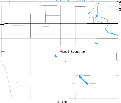 Lodi township, SD map