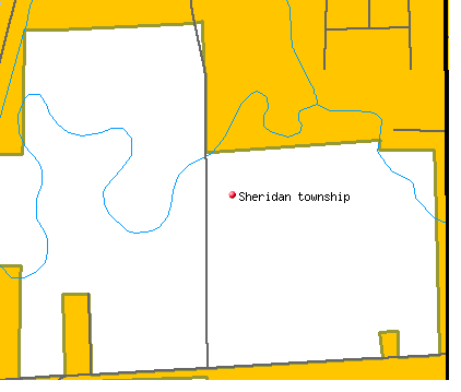 Sheridan township, SD map