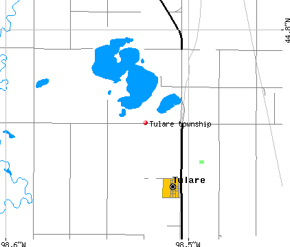 Tulare township, SD map