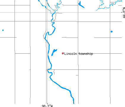 Lincoln township, SD map