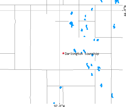 Darlington township, SD map