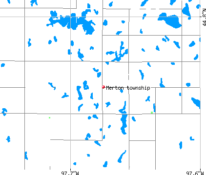 Merton township, SD map