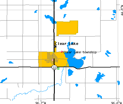 Clear Lake township, SD map