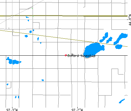 Oxford township, SD map
