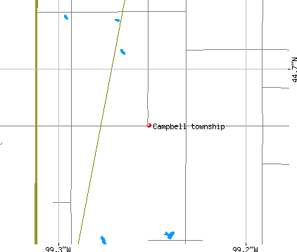 Campbell township, SD map
