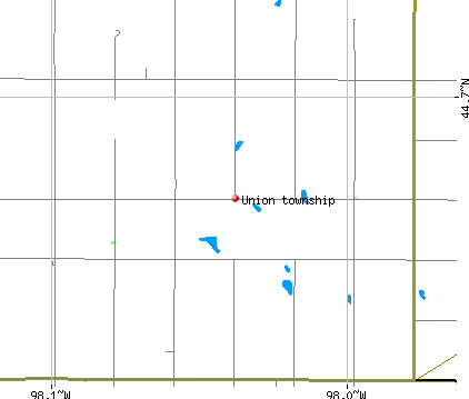 Union township, SD map