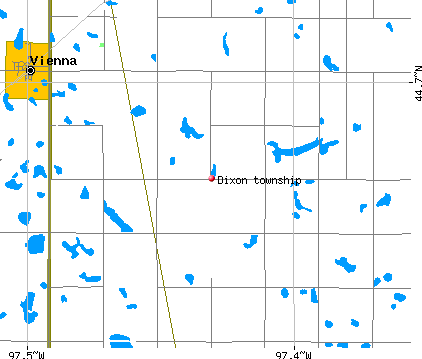 Dixon township, SD map