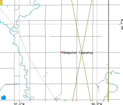 Dempster township, SD map