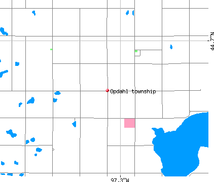 Opdahl township, SD map