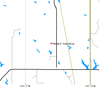 Howard township, SD map