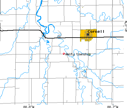 Amity township, IL map